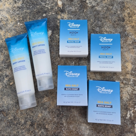 Disney Other - NWT Disney Resorts H2O+ Sea Salt Soap And Lotion Travel Size Set